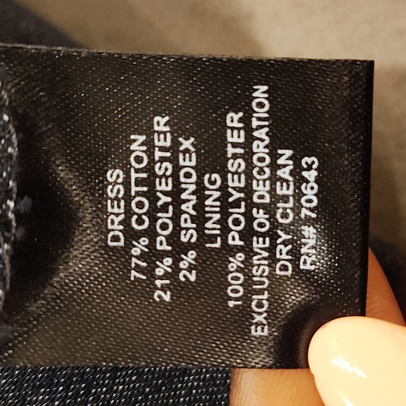 Jessica Howard Cleopatra neck cutout denim dress - Picture 11 of 12